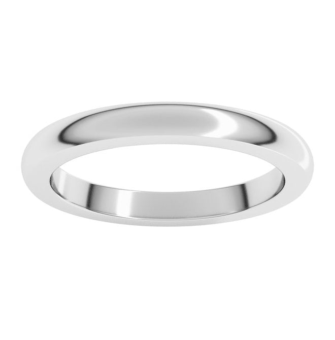 14K Yellow Or White Gold Heavyweight Half Round Band