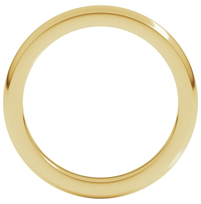 14K Yellow Or White Gold Heavyweight Half Round Band