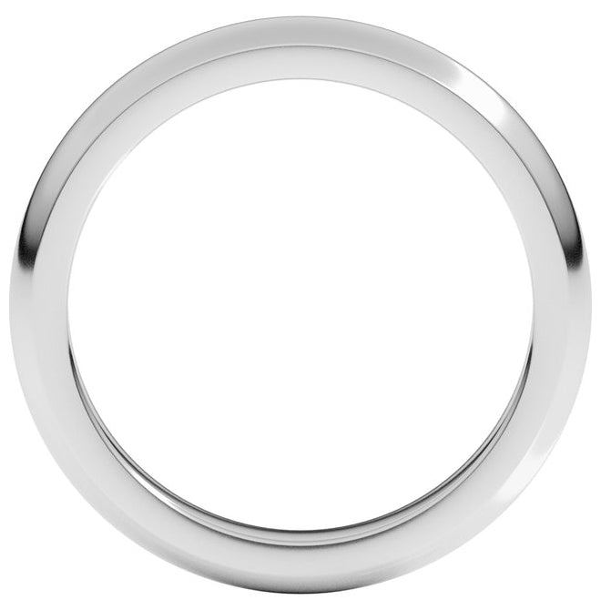 14K Yellow Or White Gold Heavyweight Half Round Band