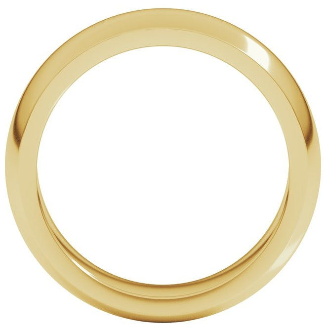 10K Yellow Or White Gold Heavyweight Half Round Band