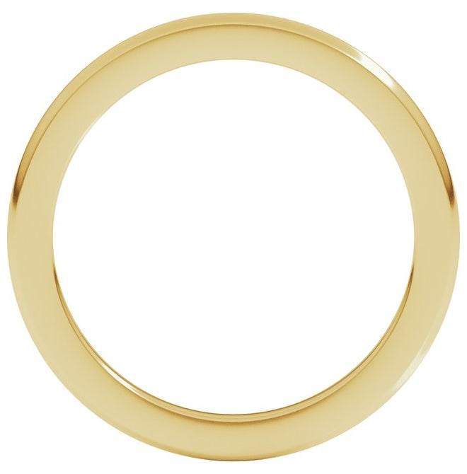 14K Yellow Or White Gold Heavyweight Half Round Band