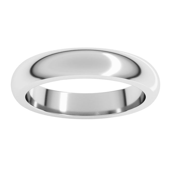 14K Yellow Or White Gold Heavyweight Half Round Band