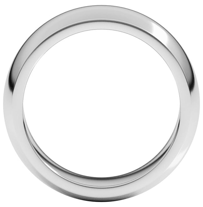 14K Yellow Or White Gold Heavyweight Half Round Band
