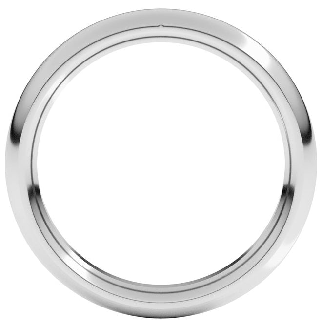 18K Yellow Or White Gold Comfort-Fit Half Round Band