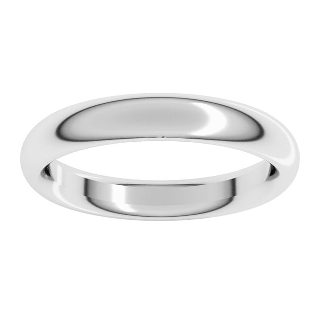 18K Yellow Or White Gold Comfort-Fit Half Round Band