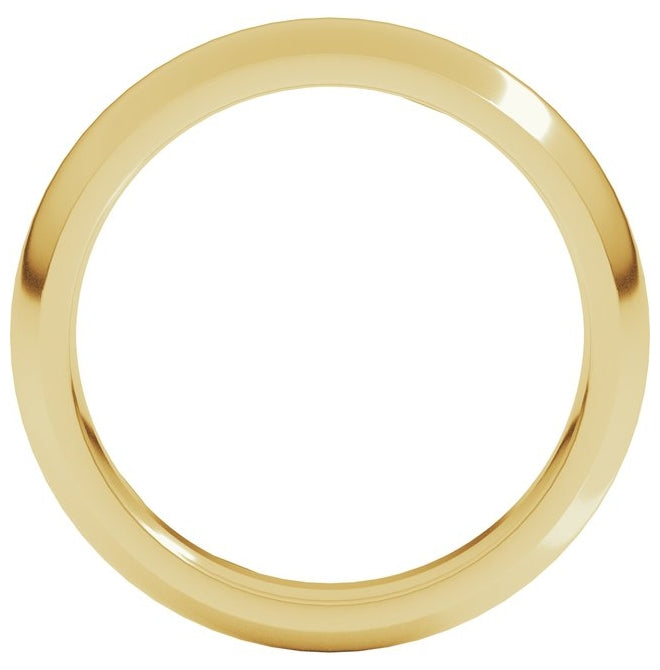 14K Yellow Or White Or Rose Gold Or Sterling Silver Comfort-Fit Half Round Band