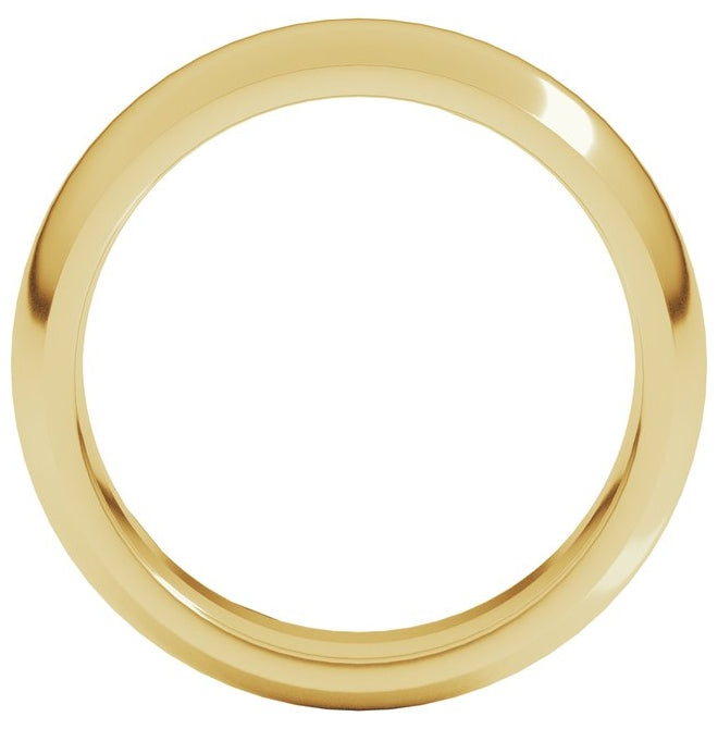 10K Yellow Or White Gold Comfort-Fit Half Round Band