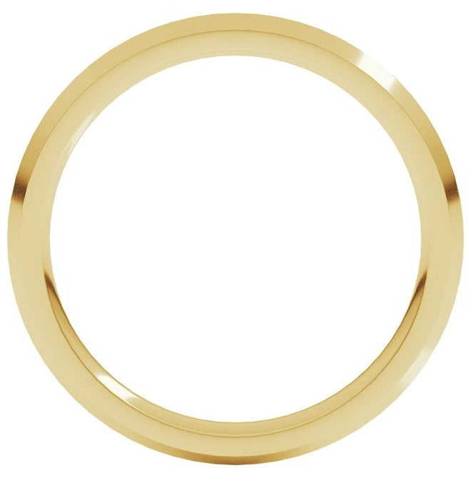 18K Yellow Gold 2.5 mm Comfort-Fit Knife Band Size 8