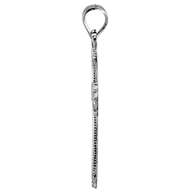Sterling Silver 21 X 15 Mm Polished Cross Pendant