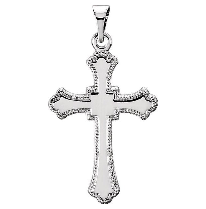 Sterling Silver 21 X 15 Mm Polished Cross Pendant