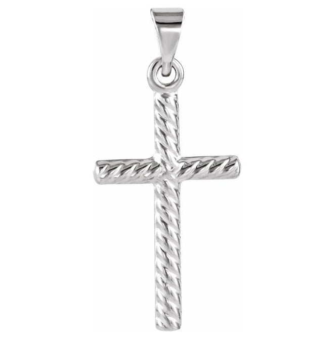Sterling Silver 32 X 20 Mm Polished Cross Pendant