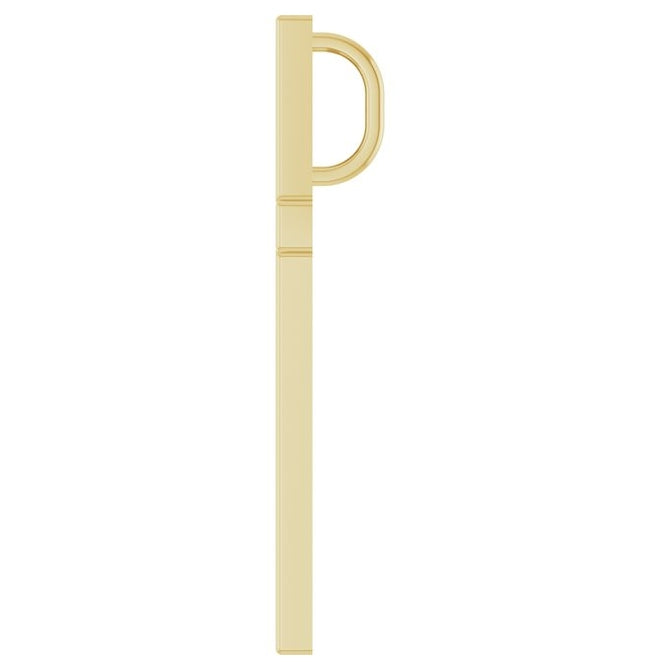 14K Yellow Gold Or Sterling Silver 33x20.9 mm Polished Cross Pendant