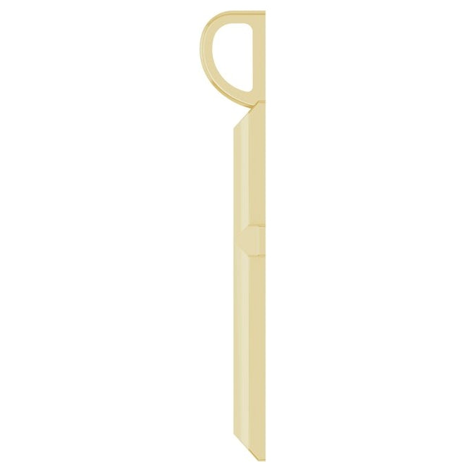 14K Yellow Or White Gold Or Sterling Silver Or Platinum Polished Knife Edge Cross Charm/Pendant