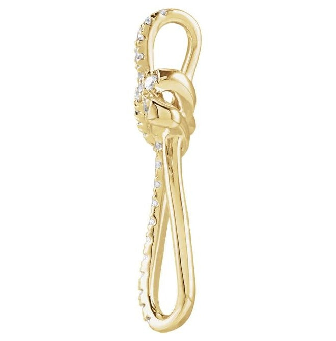 14K Yellow Or White Gold Round 1.2 Mm 1, G-H Polished 1/5 Ctw Natural Diamond Cross Pendant