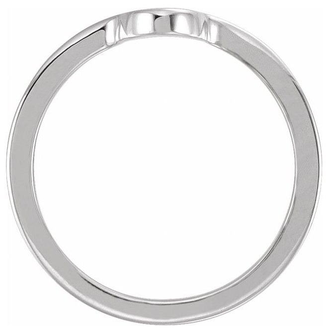 Sterling Silver Polished Petite Cross Ring Size 7