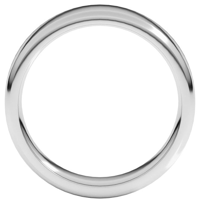 Sterling Silver 6 mm Flat Comfort Fit Round Edge Band Size 11
