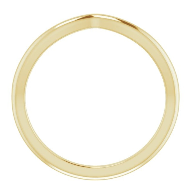 14K Yellow Gold Polished Matching Band Size 7