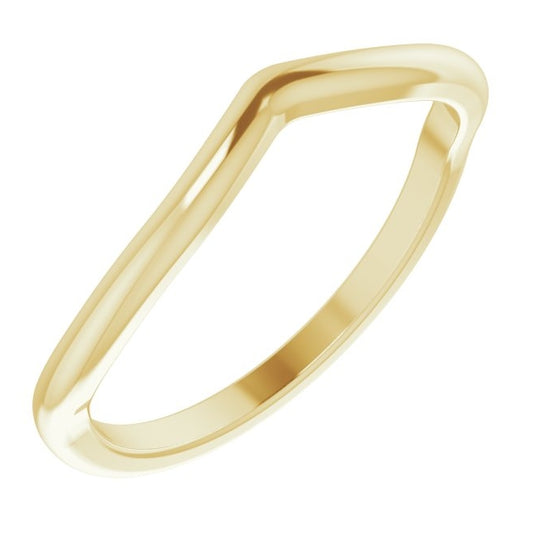 14K Yellow Gold Polished Matching Band Size 7