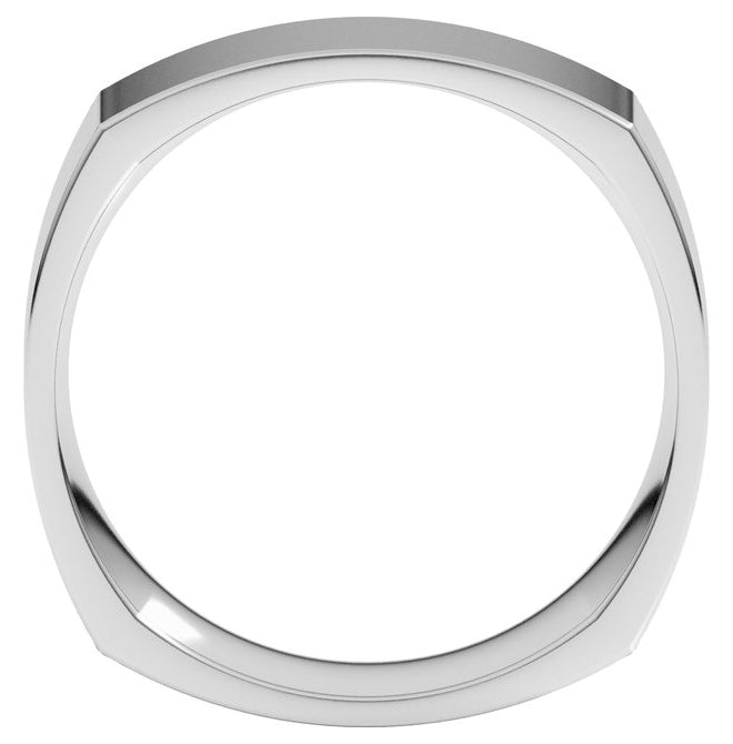 Platinum 7 Mm Comfort-Fit Standard Weight Standard Weight Comfort-Fit Square Band Size 8.5