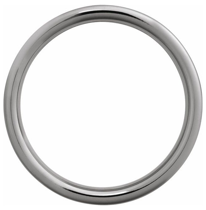 Tungsten Comfort-Fit Flat Band with Satin Finish