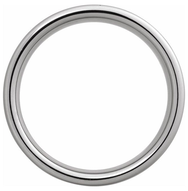 Tungsten Comfort-Fit Flat Band with Satin Finish