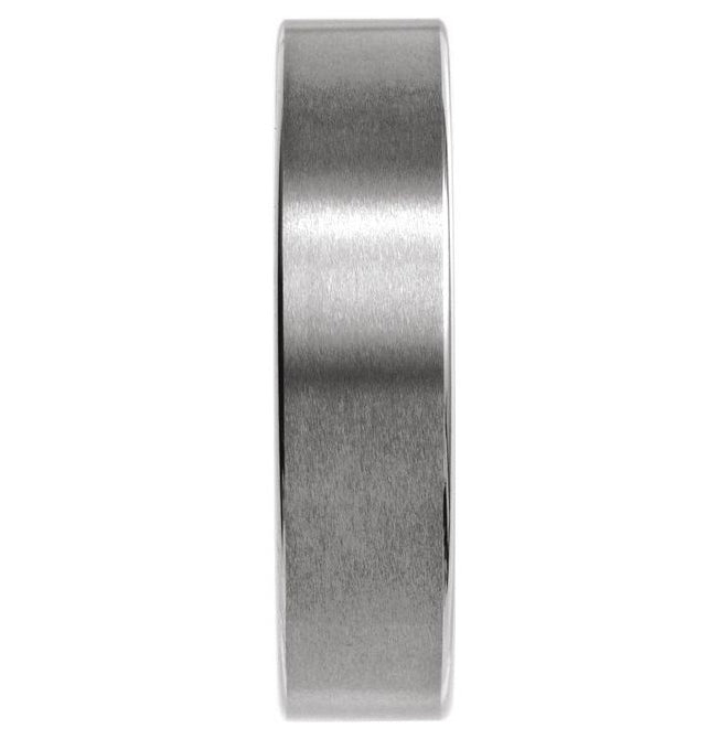 Tungsten Comfort-Fit Flat Band with Satin Finish