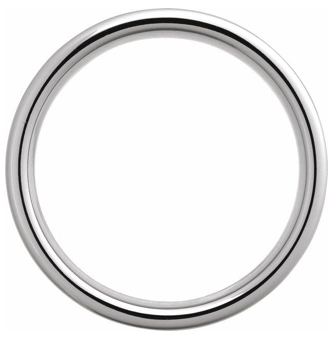 Tungsten Comfort-Fit Flat Band with Satin Finish