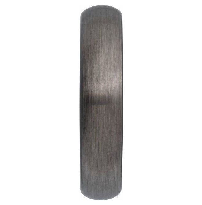 Black PVD Tungsten Comfort-Fit Half Round Band With Satin Finish