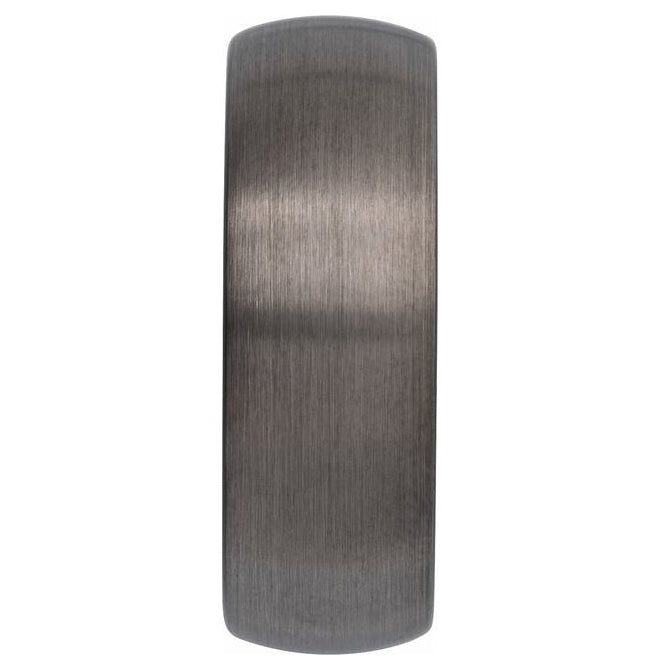 Black PVD Tungsten Comfort-Fit Half Round Band With Satin Finish
