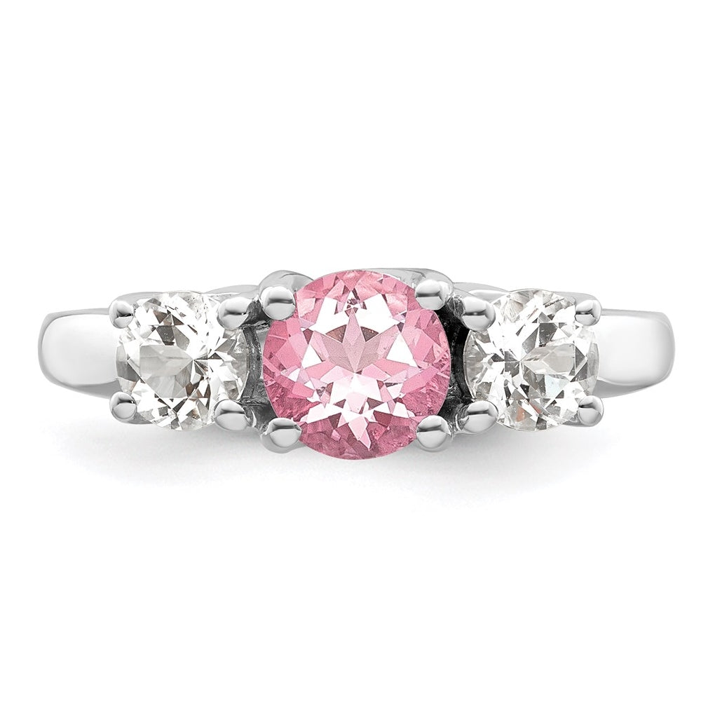 10k White Gold Survivor Collection Clear/Gem Pamela Ring – Elegant Jewelry Gift for Birthday, Anniversary, Engagement, Wedding