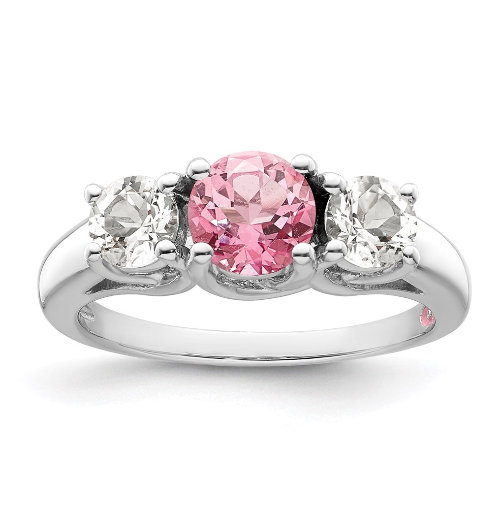 10k White Gold Survivor Collection Clear/Gem Pamela Ring – Elegant Jewelry Gift for Birthday, Anniversary, Engagement, Wedding