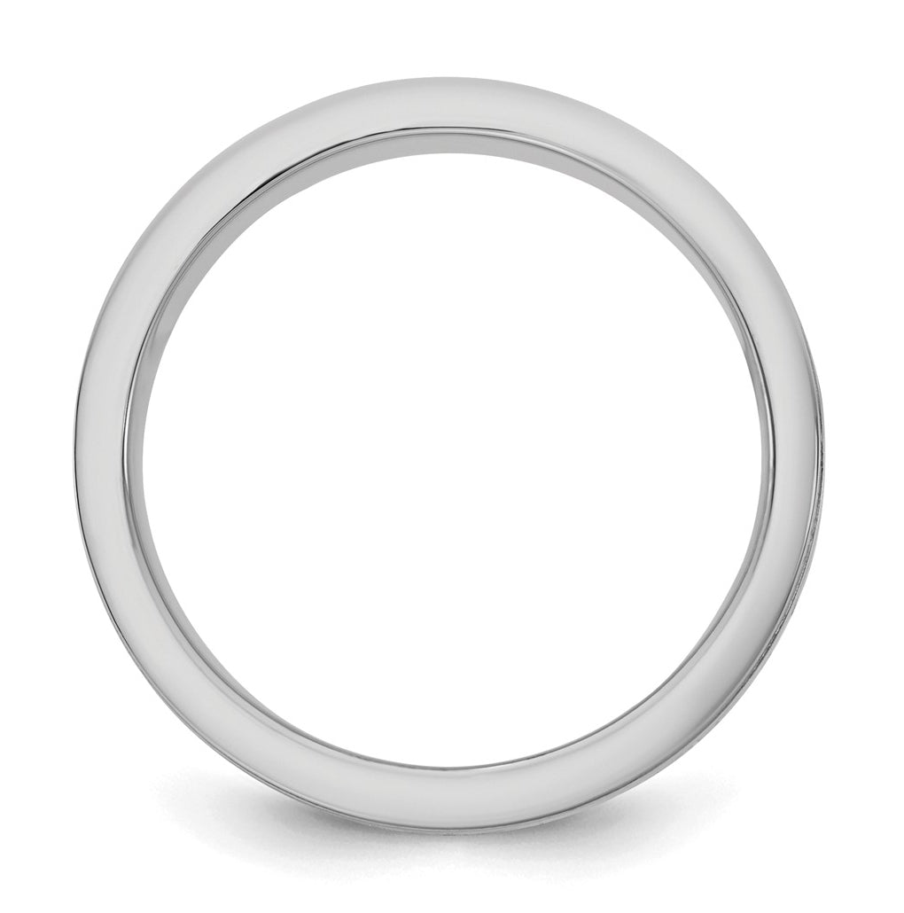14k Two-Tone White and Yellow Gold Milgrain Wedding Band