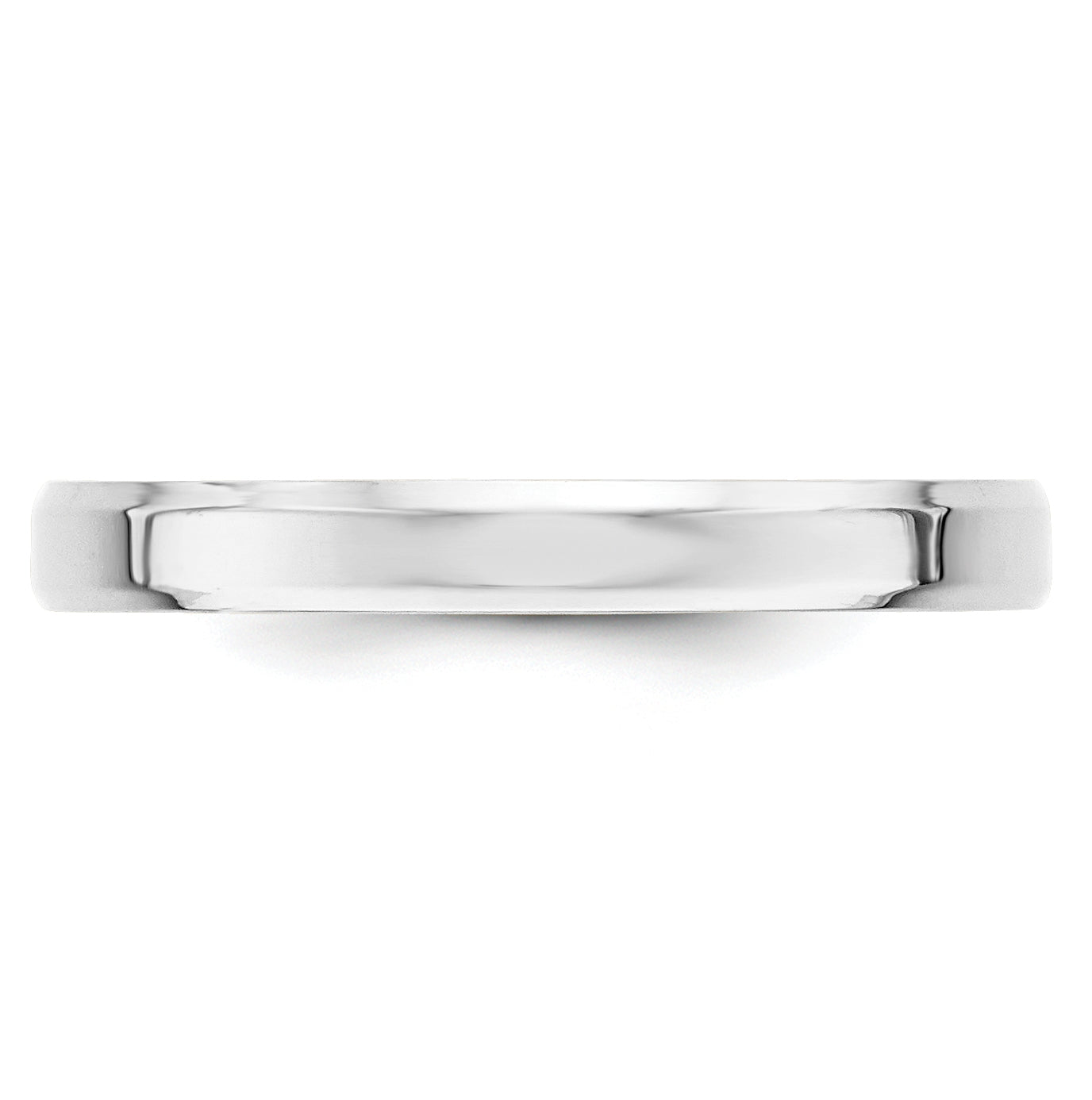 14K Yellow Or White Gold Beveled Edge Comfort Fit Wedding Band