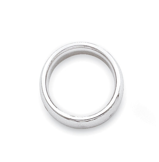 14k White Gold 3mm Standard Weight Comfort Fit Wedding Band Size 5.5