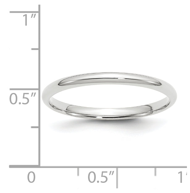14k Yellow Or White Gold Or Platinum Lightweight Comfort Fit Wedding Band