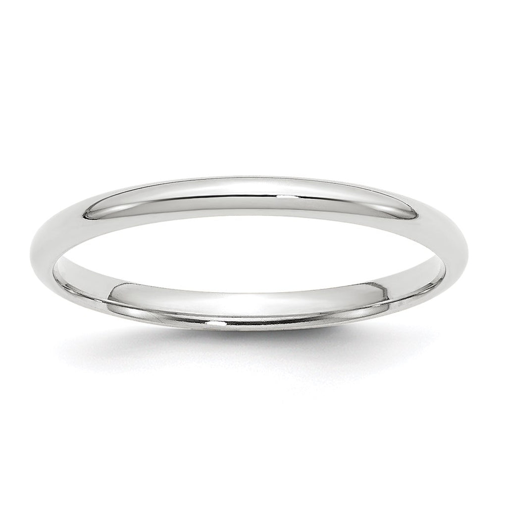 10k Yellow Or White Gold Lightweight Comfort Fit Wedding Band