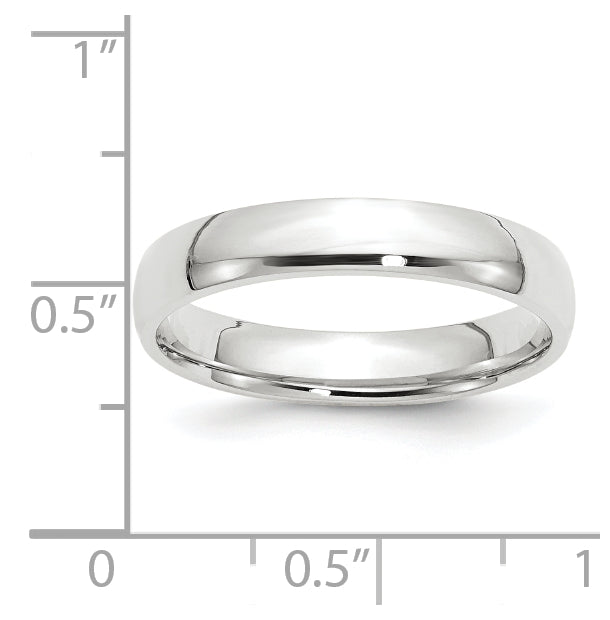 10k Yellow Or White Gold Lightweight Comfort Fit Wedding Band