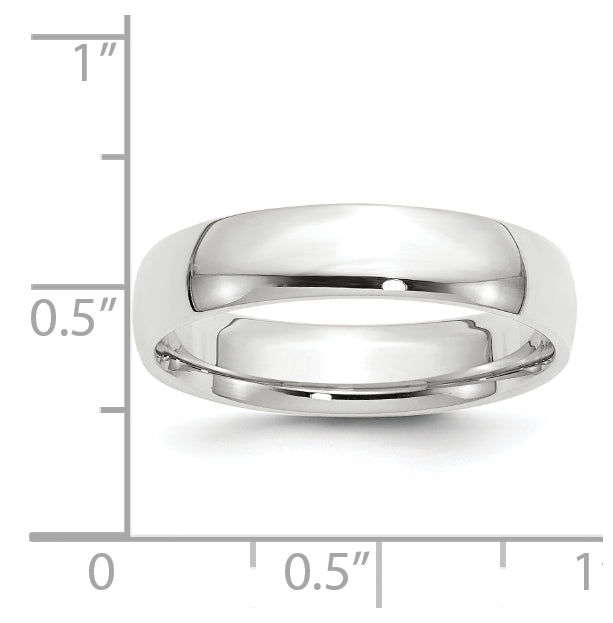 10k Yellow Or White Gold Lightweight Comfort Fit Wedding Band