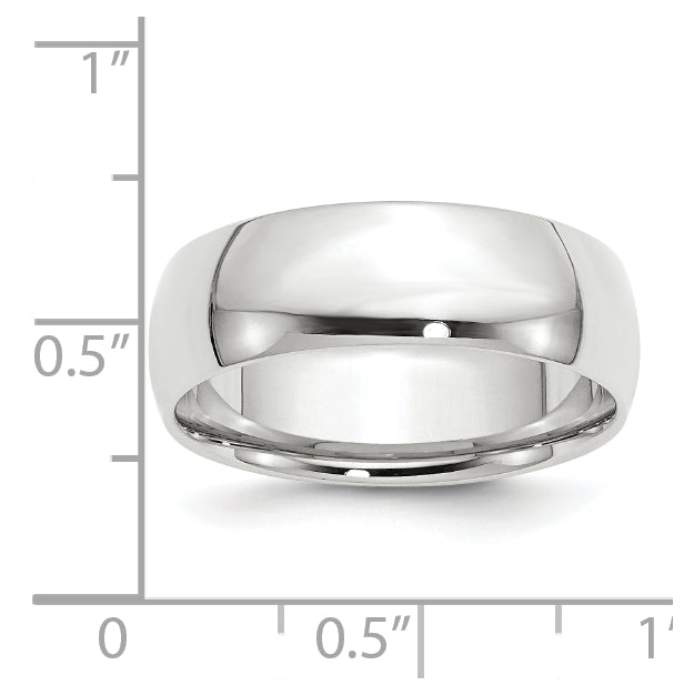 14k Yellow Or White Gold Or Platinum Lightweight Comfort Fit Wedding Band