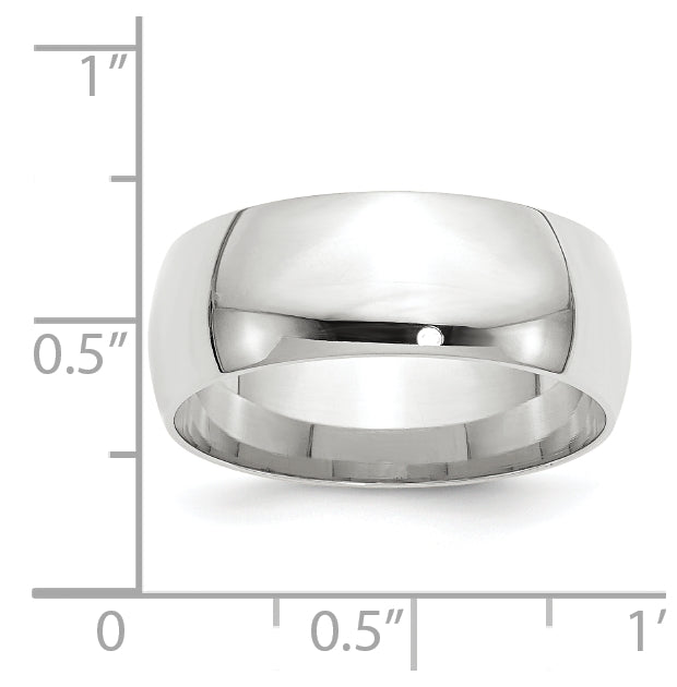 10k Yellow Or White Gold Lightweight Comfort Fit Wedding Band