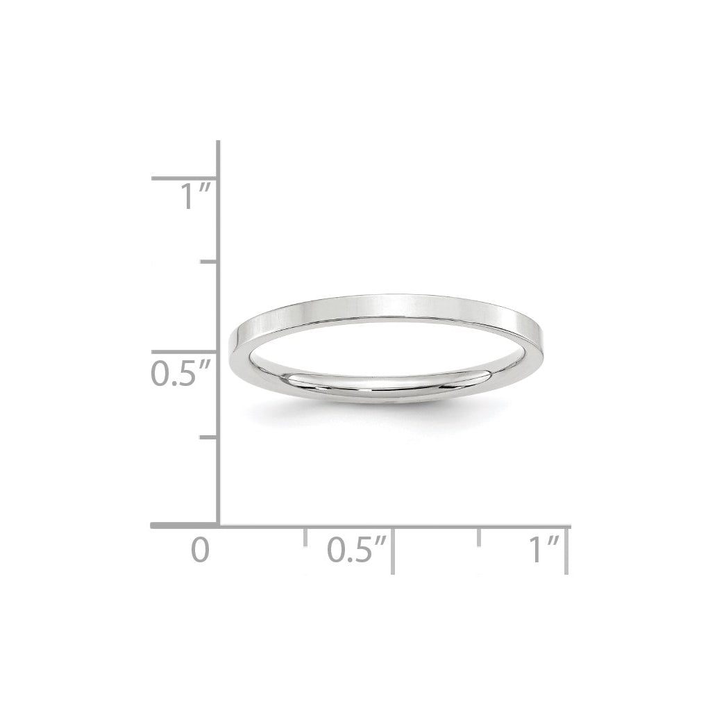 14K Yellow Or White Gold Standard Weight Flat Comfort Fit Wedding Band