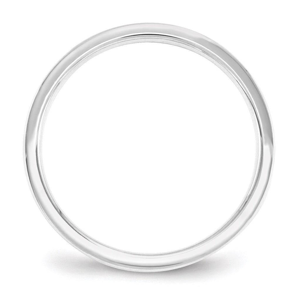10K Yellow Or White Gold Standard Weight Flat Comfort Fit Wedding Band