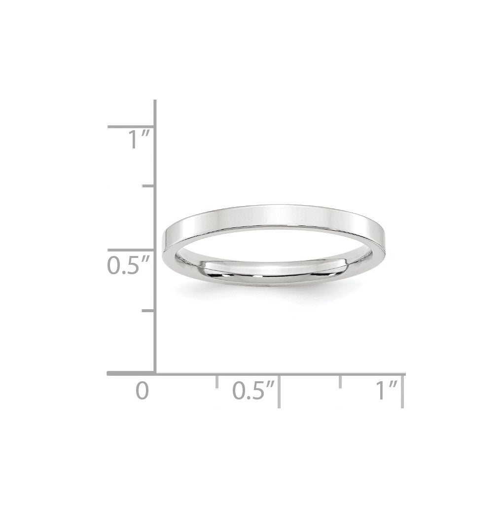 14K Yellow Or White Gold Standard Weight Flat Comfort Fit Wedding Band