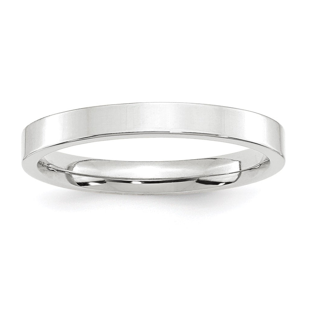 10K Yellow Or White Gold Standard Weight Flat Comfort Fit Wedding Band