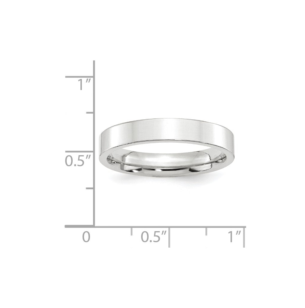 10K Yellow Or White Gold Standard Weight Flat Comfort Fit Wedding Band