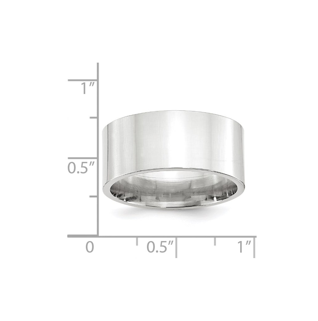 10K Yellow Or White Gold Standard Weight Flat Comfort Fit Wedding Band