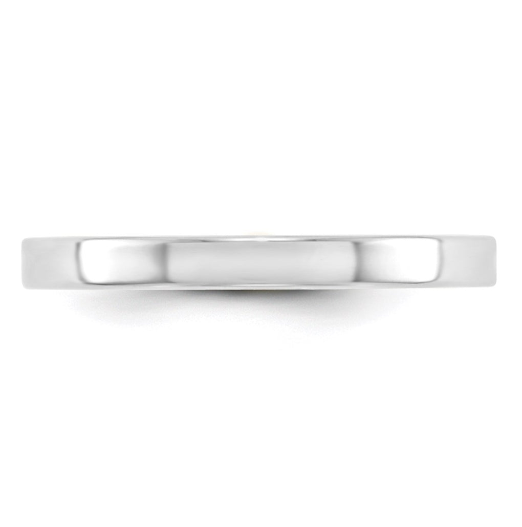 10k Yellow Or White Or Rose Gold Lightweight Flat Wedding Band