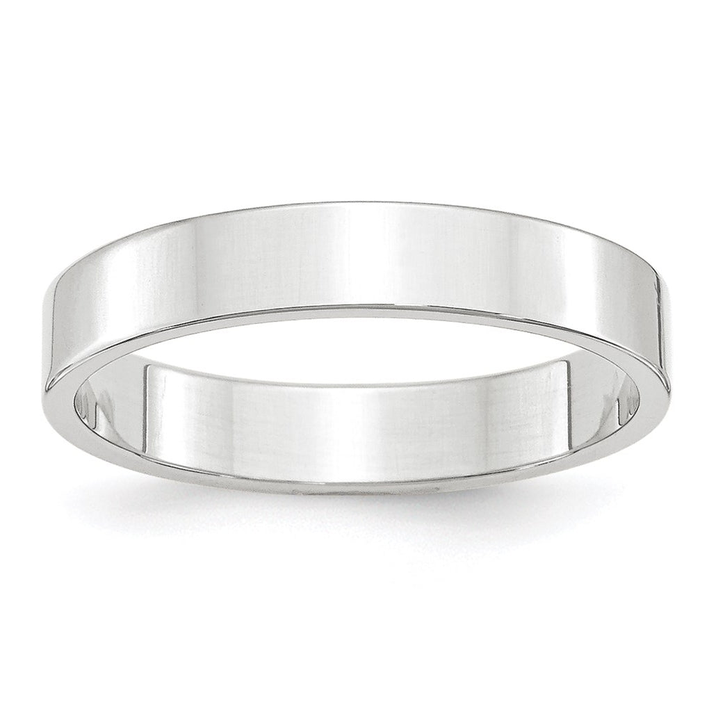 14k Yellow Or White Or Rose Gold Lightweight Flat Wedding Band