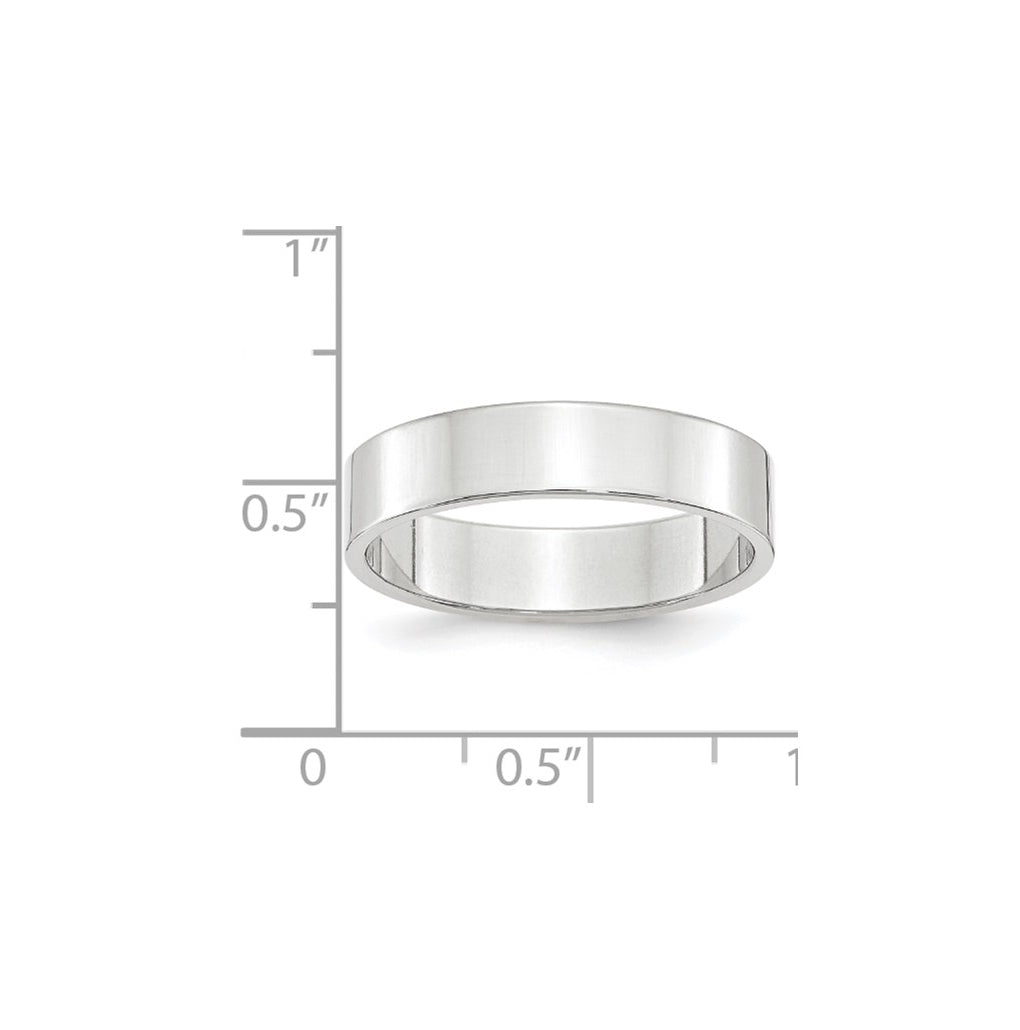 10k Yellow Or White Or Rose Gold Lightweight Flat Wedding Band