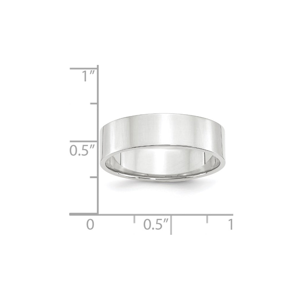 10k Yellow Or White Or Rose Gold Lightweight Flat Wedding Band